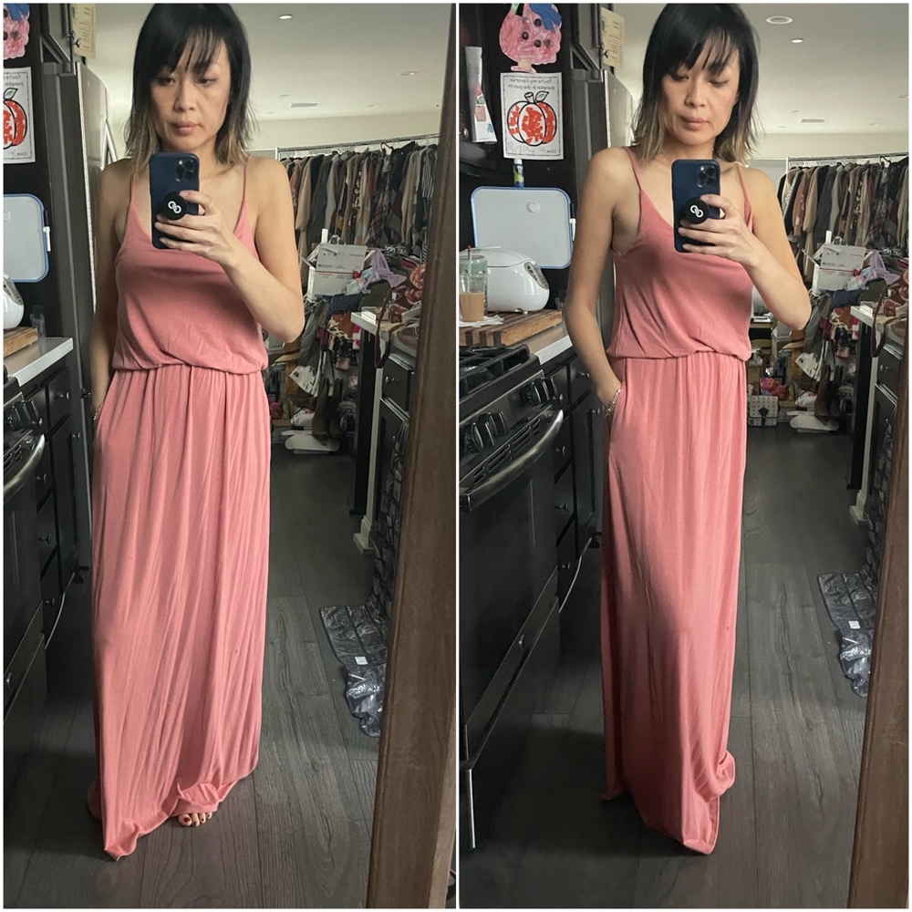 Boho Minimalist Cami Pocket Maxi Dress - Picture 4 of 14